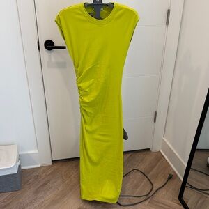 Zara Bright Green Midi Dress+ Black midi dress